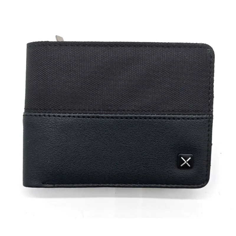 การออกแบบอย่างง่ายกระเป๋าเงิน bifold bifold พร้อมกระเป๋าซิปและช่องเสียบการ์ดหลายช่อง