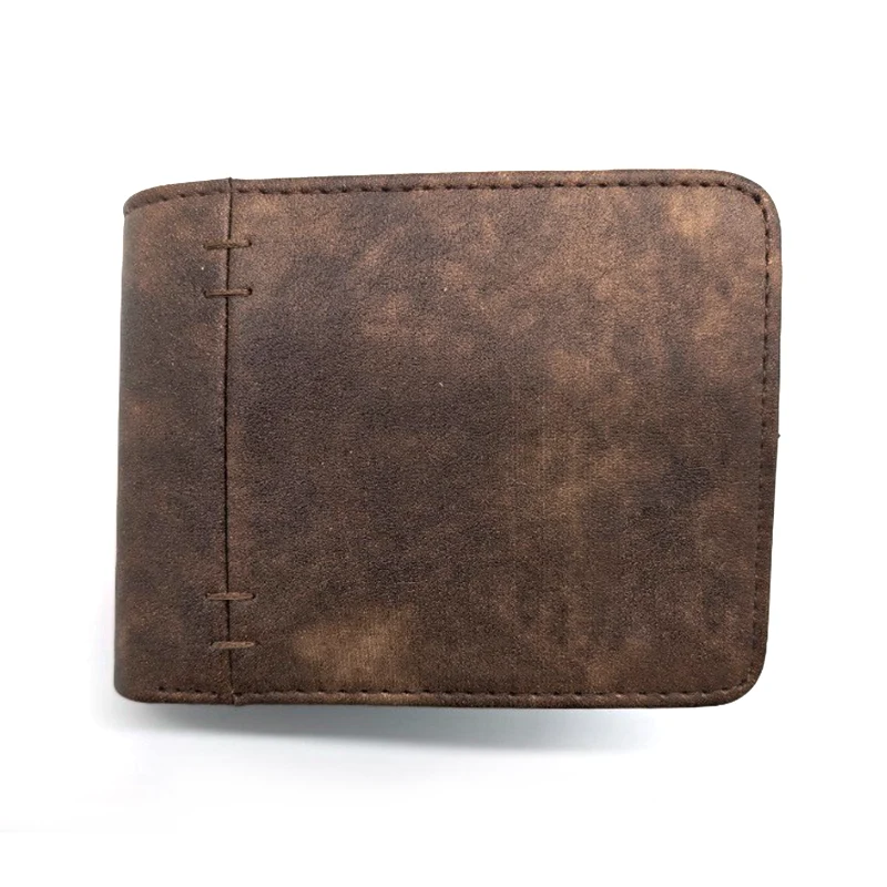 สไตล์วินเทจ pu bifold wallets สำหรับผู้ชาย